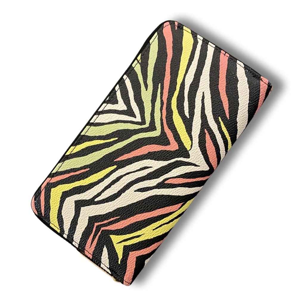 Multi Zebra Print Handbag With Wallet - image 2